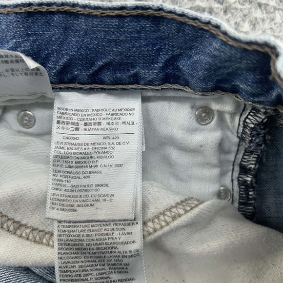 Levis 514 Jeans Mens 38 (36X31) Regular Straight Blue Denim Clean - Picture 15 of 15